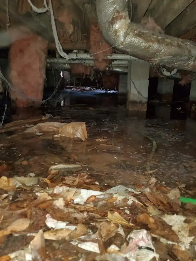 Crawl space flood assessment for Commercial Water Damage Restoration in Travelers Rest
